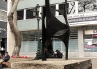 Una escultura en honor a César Vallejo, olvidada en Lima