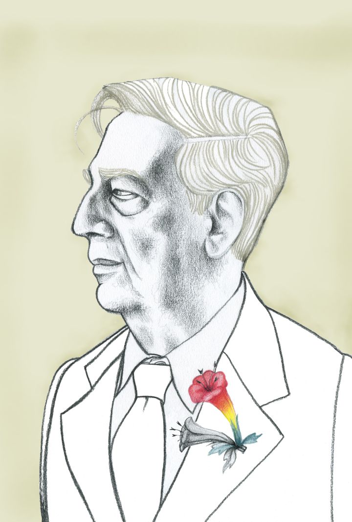 Vargas Llosa visto por Ana Juan. Vargas Llosa visto por Ana Juan.