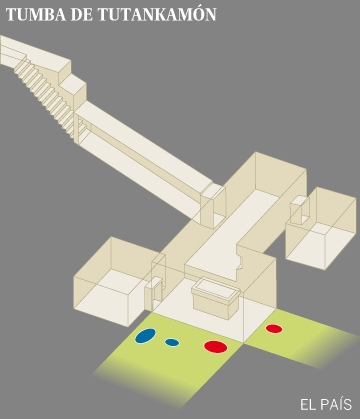 La tumba de Tutankamón tiene dos cámaras secretas que contienen metal y material orgánico