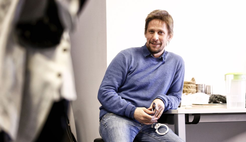 Rodrigo Arribas en el ensayo de 'Trabajos de amor perdidos'.