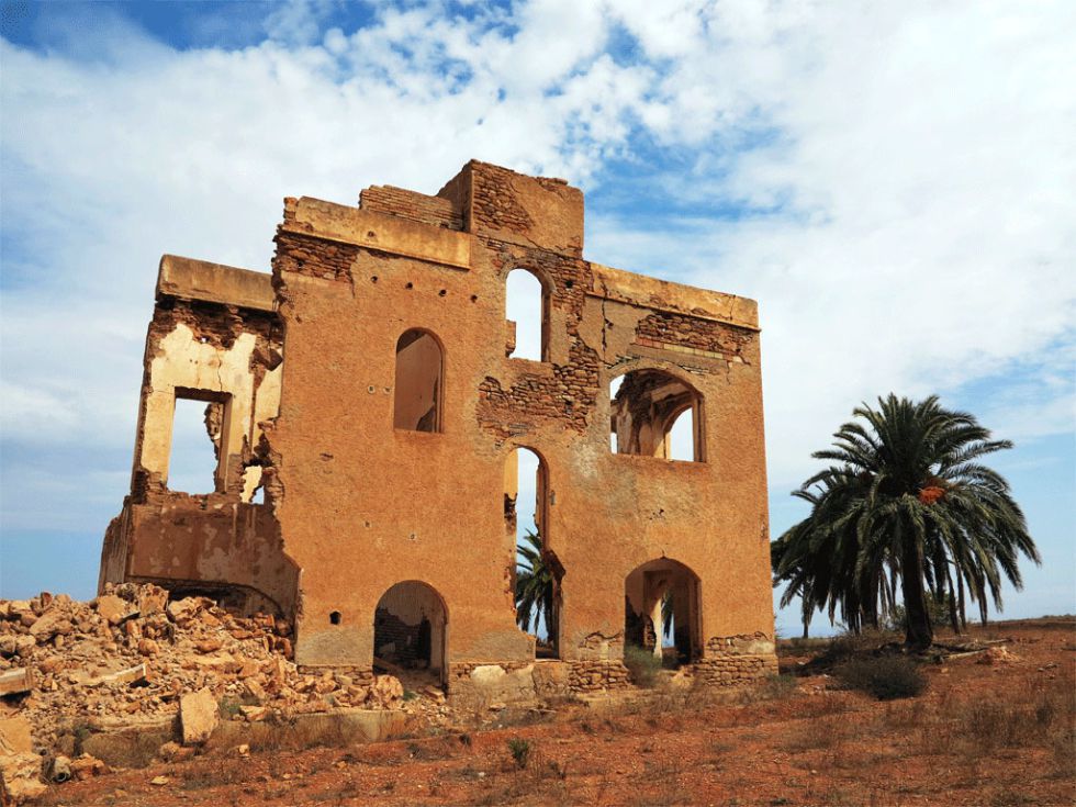 Ruinas de la casa cuartel española cerca de la localidad marroquí de Annual.