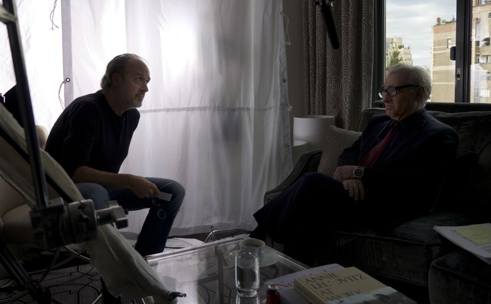 Kent Jones entrevista para el documental a Martin Scorsese.