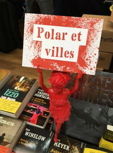 Mesa de una de las librerías.