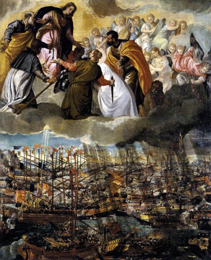 La batalla de Lepanto (1572), obra de Paolo Cagliari 'Veronese'. La batalla de Lepanto (1572), obra de Paolo Cagliari 'Veronese'.