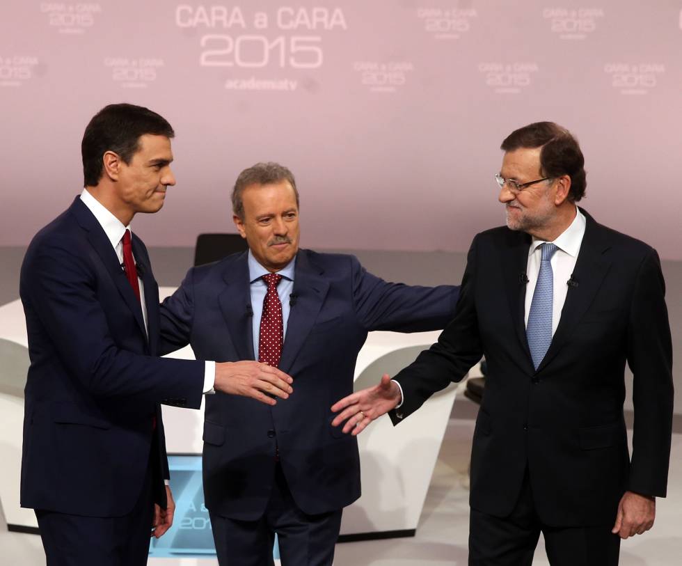 Rajoy y Sánchez en el debate del pasado diciembre.