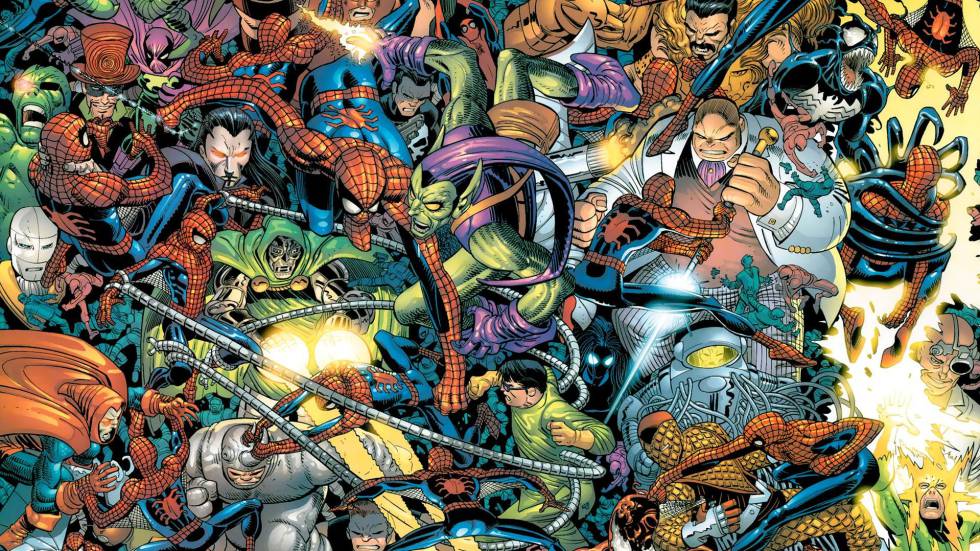 Os vilões do Homem-Aranha, por John Romita Jr. Marvel