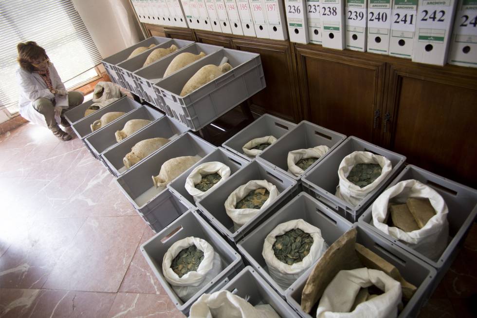 FOTOGALERÍA: El tesoro de monedas romanas de Tomares