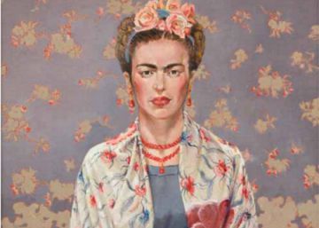 Frida Kahlo con mantón de Manila