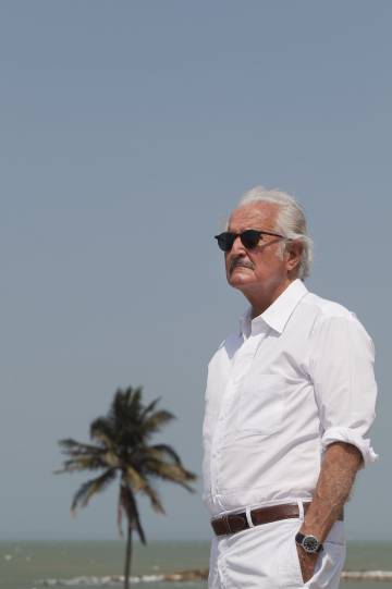 Carlos Fuentes, en Cartagena de Indias, en 2011.