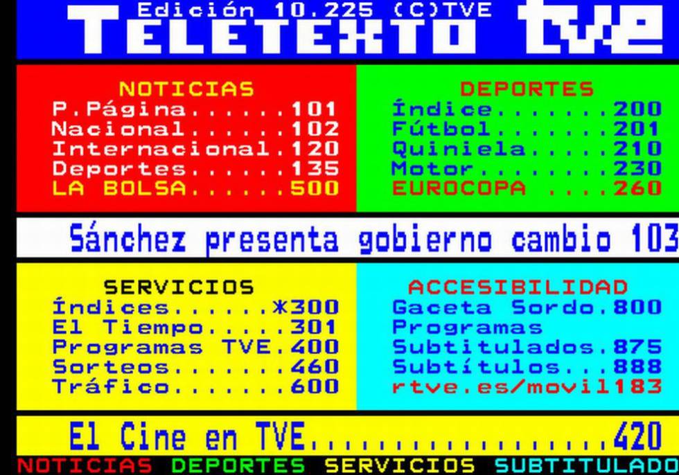 TELETEXTO TELEVISION teletexto television: