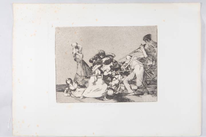 Aguafuerte 'Y son fieras', de la serie 'Desastres de la guerra'. Aguafuerte 'Y son fieras', de la serie 'Desastres de la guerra'.