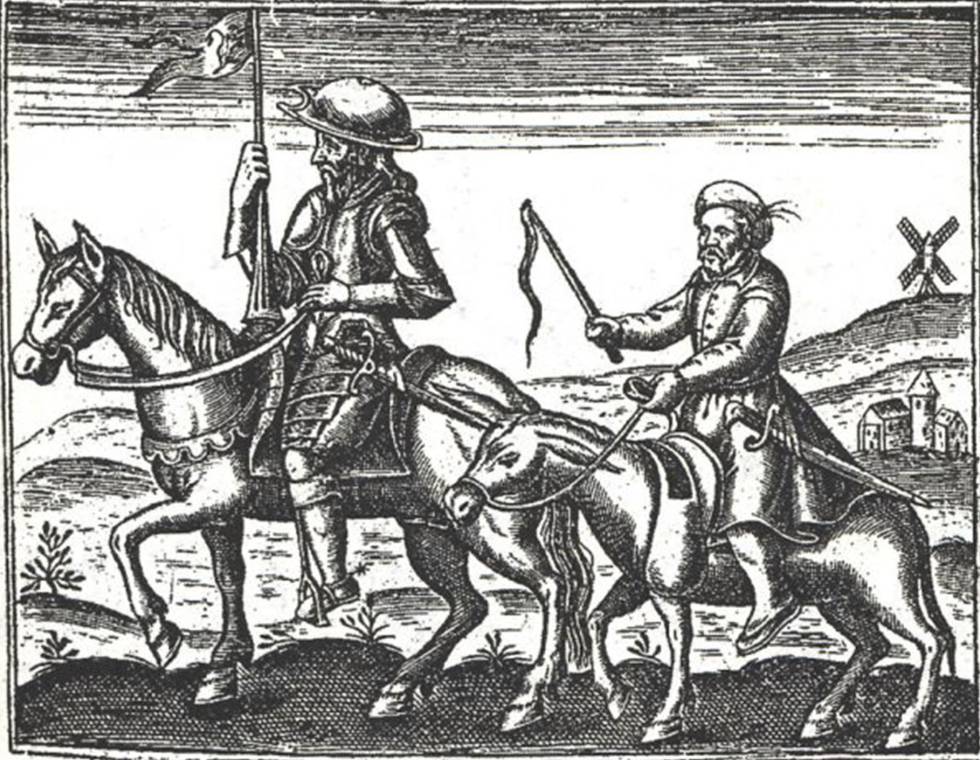Una ilustración de El Quijote.