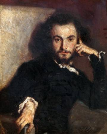 Retrato de Charles Baudelaire, de Émile Deroy (1844).