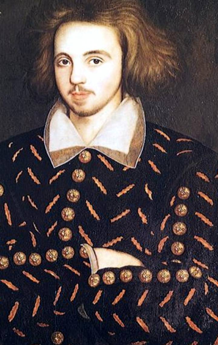 Retrato de Christopher Marlowe. Retrato de Christopher Marlowe.