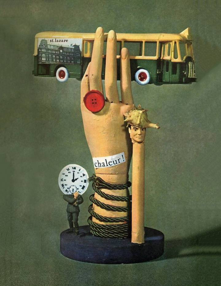 Collage de Jacques Carelman para la edición de 1963 de ‘ejercicios de estilo’, de Raymond Queneau Collage de Jacques Carelman para la edición de 1963 de ‘ejercicios de estilo’, de Raymond Queneau