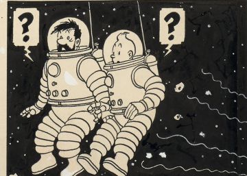 Una plancha de Tintín bate récords en una subasta: 1,55 millones de euros