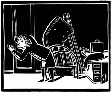 Otra de las ilustraciones para 'La metamorfosis', en la edición de Nórdica Libros.