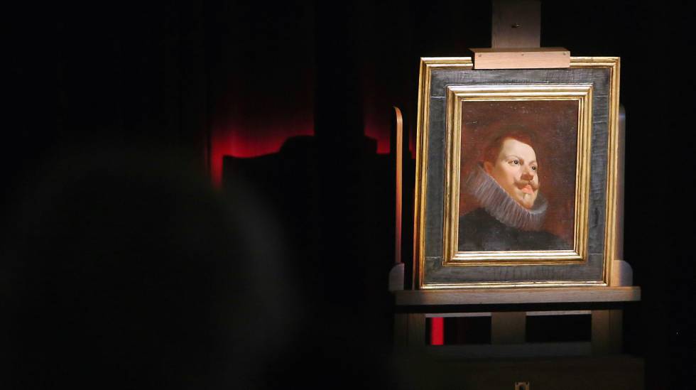 Presentacion del cuadro de Velazquez 'Felipe III' en el Museo del Prado.