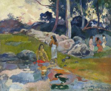'Mujeres al borde del río' de Gauguin.