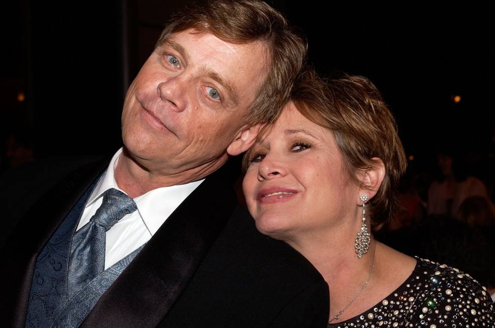 Hamill e Fisher em junho de 2005
