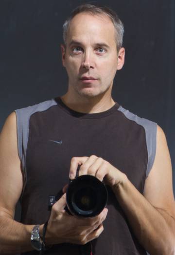 El fotógrafo con baja visión Marcelo Bilevich.