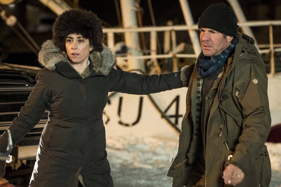 Sofie Gråbøl y Dennis Quaid, en la serie.