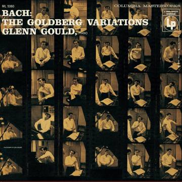 Portada de las 'Variaciones Goldberg' grabadas por Glenn Gould en 1955.