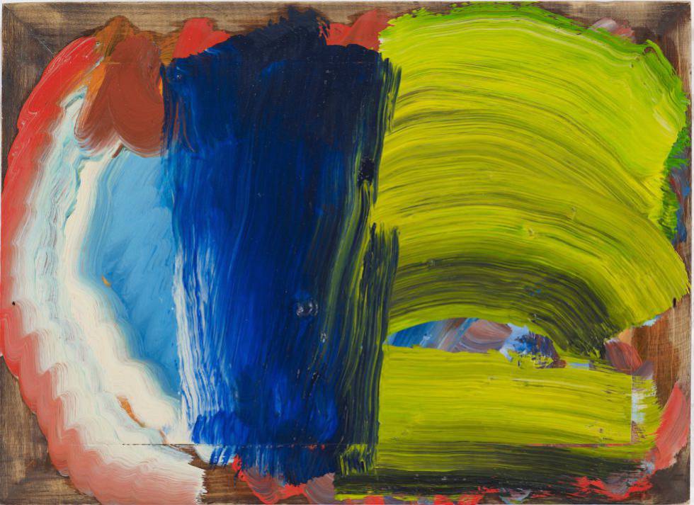 Una pintura de Howard Hodgkin, cuya obra expone en París Larry Gagosian.
