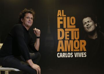 El músico colombiano Carlos Vives, en un hotel del centro de Madrid este martes.