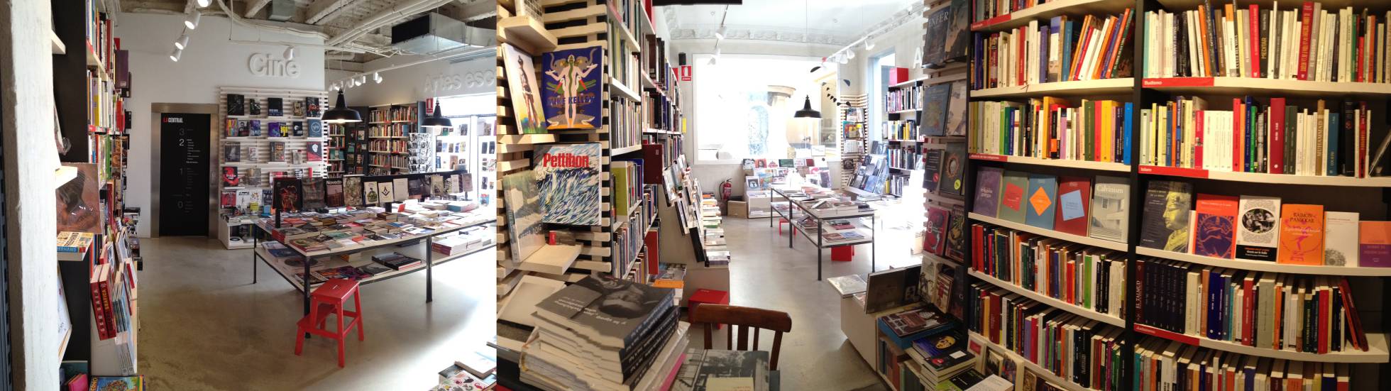 Panorámica de la librería La Central de Callao.