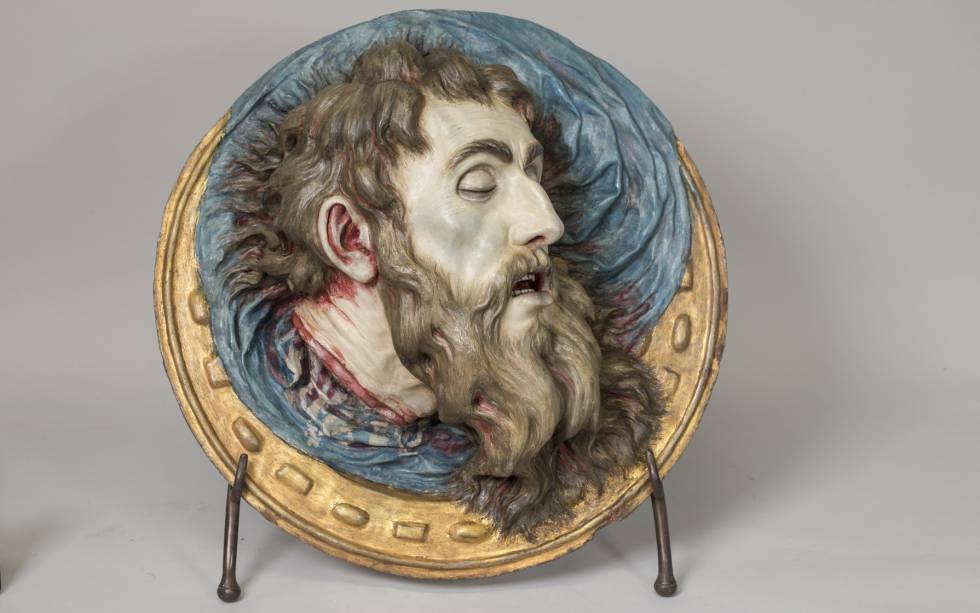 'Cabeza de San Pablo', de Luisa Roldán, que está en la Hispanic Society of America de Nueva York.