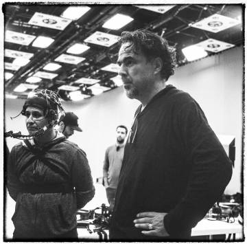 Alejandro González Iñárritu, en el rodaje.