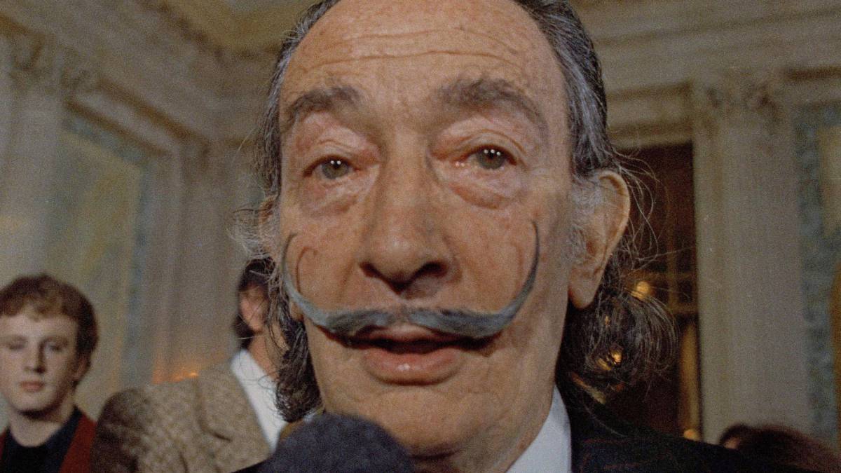 Salvador Dalí en 1973 en París.