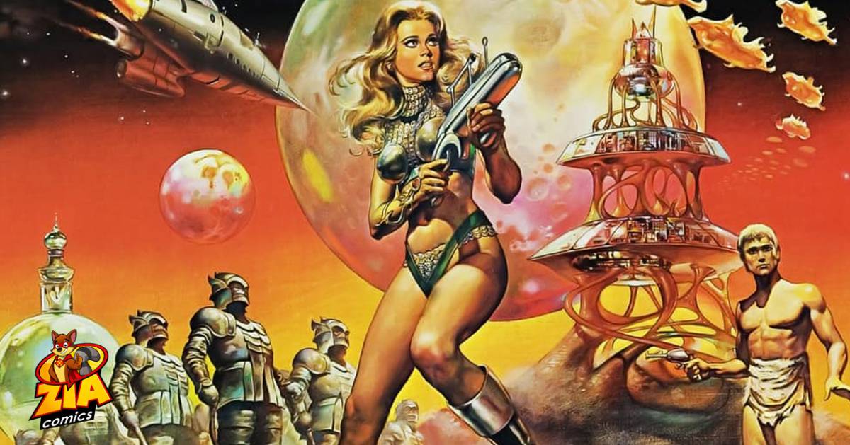 Una imagen de arte conceptual de la película de Barbarella.