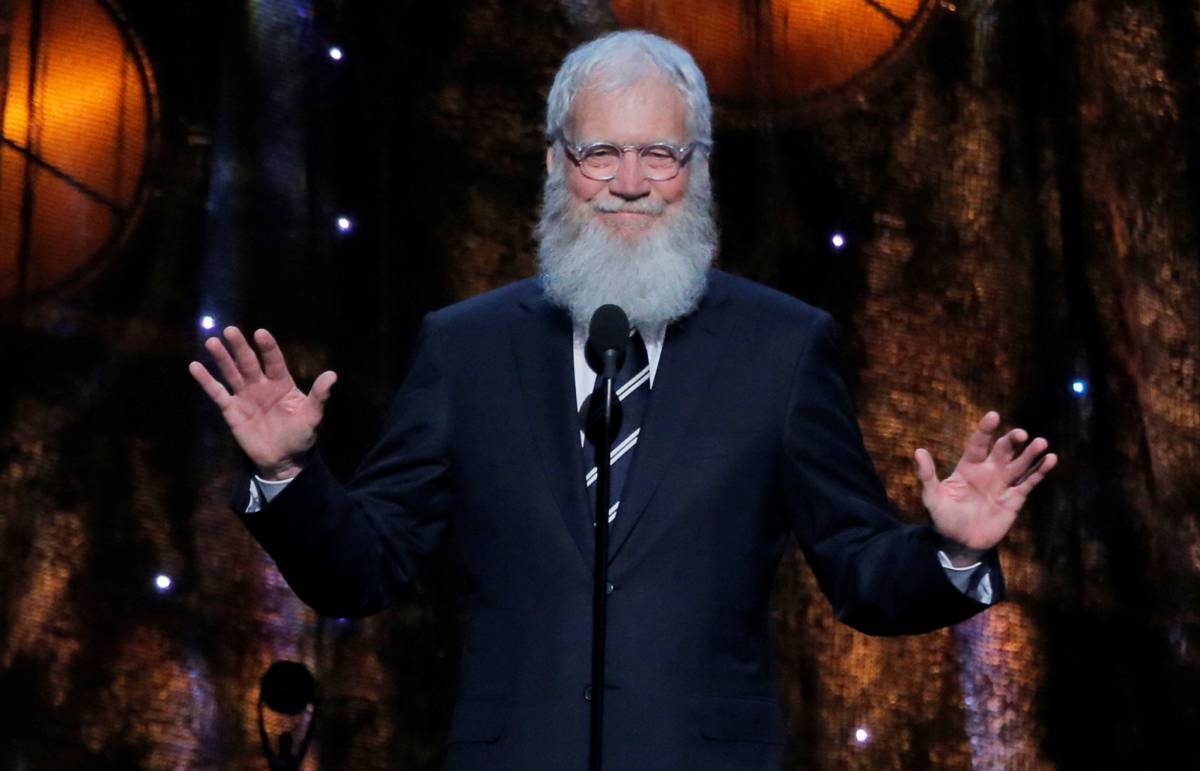 David Letterman, en abril de 2017 en una de sus pocas apariciones públicas desde que se retiró.