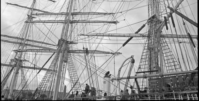 Puerto francés de Brest (Finisterre), que tuvo un gran tráfico en el siglo XVIII.