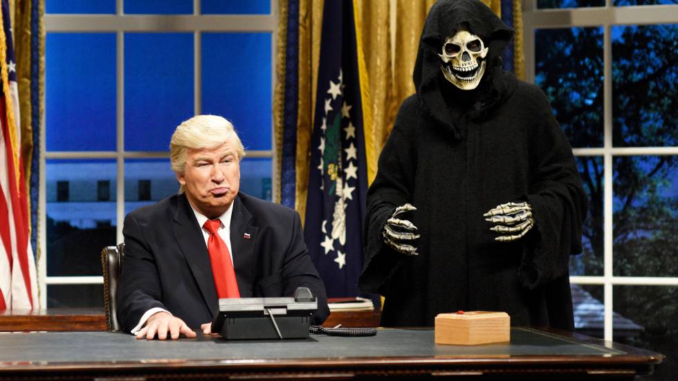 Alec Baldwin como Donald Trumpo en el programa 'Saturday Night Live'.