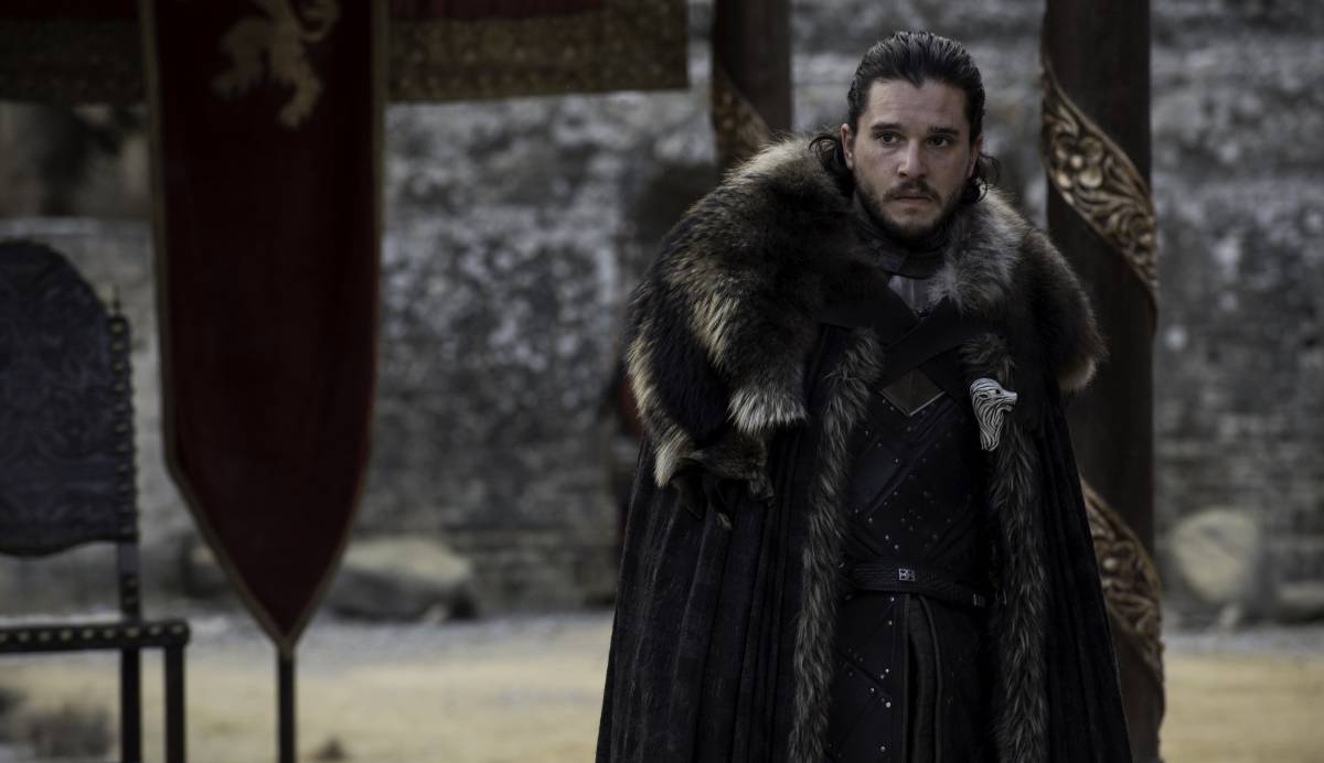 Jon Nieve (Kit Harington) en el último episodio de la séptima temporada de 'Juego de tronos'.