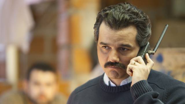 Wagner Moura, como Pablo Escobar, en la serie 'Narcos'.