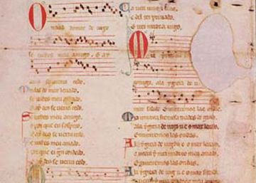 El ‘Pergamino Vindel’, joya de la poesía y la música medieval, regresa a España El ‘Pergamino Vindel’, joya de la poesía y la música medieval, regresa a España