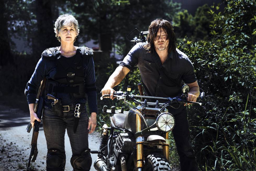 Los personajes de Carol y Daryl en la octava temporada de 'The Walking Dead'.