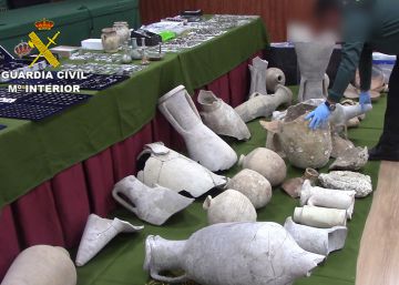 Recuperadas más de 1.240 piezas de arqueología que se vendían en Internet