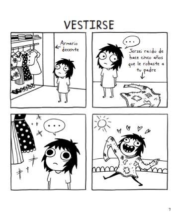 Una página del tebeo 'Sarah's Scribbles'.