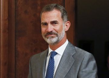 El Rey Felipe en el Palacio de La Zarzuela.