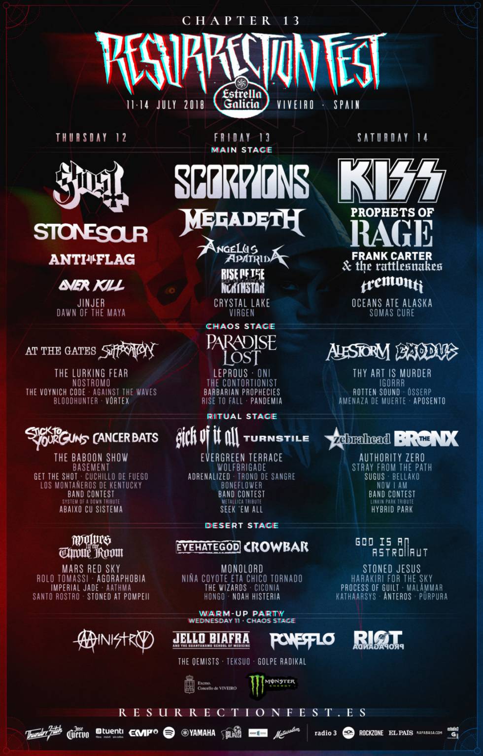 Cartel del Resurrection Fest 2018