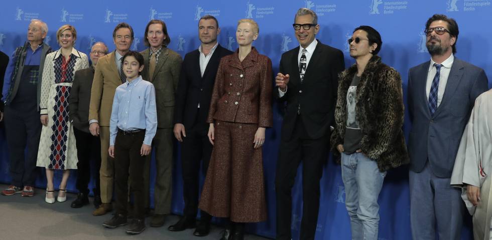 Wes Anderson y su equipo.