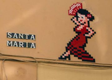 ¿Y si la Guardia Civil identifica al grafitero Invader?