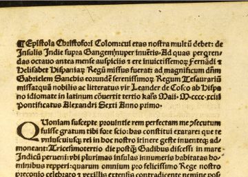 La carta robada de Cristóbal Colón vuelve de las Américas