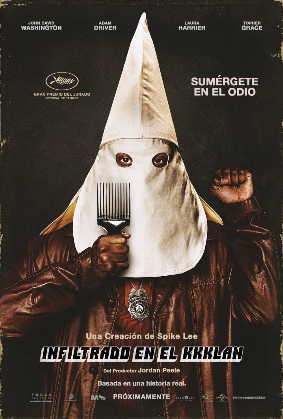 Spike Lee esconde a un policía negro en el Ku Klux Klan