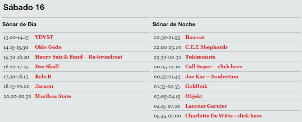 Los conciertos del Sónar 2018, en directo